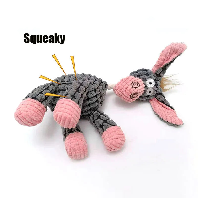 Juguete divertido con forma de burro para perros