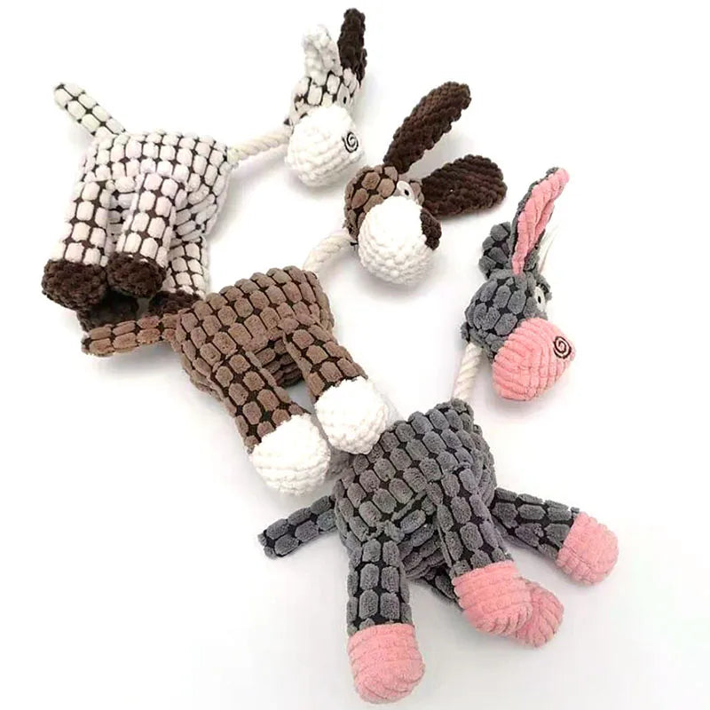 Juguete divertido con forma de burro para perros