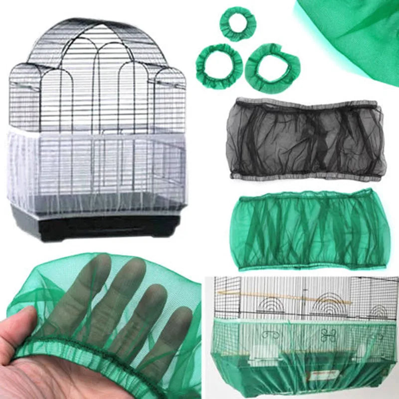Cubierta de malla para jaula de pájaros