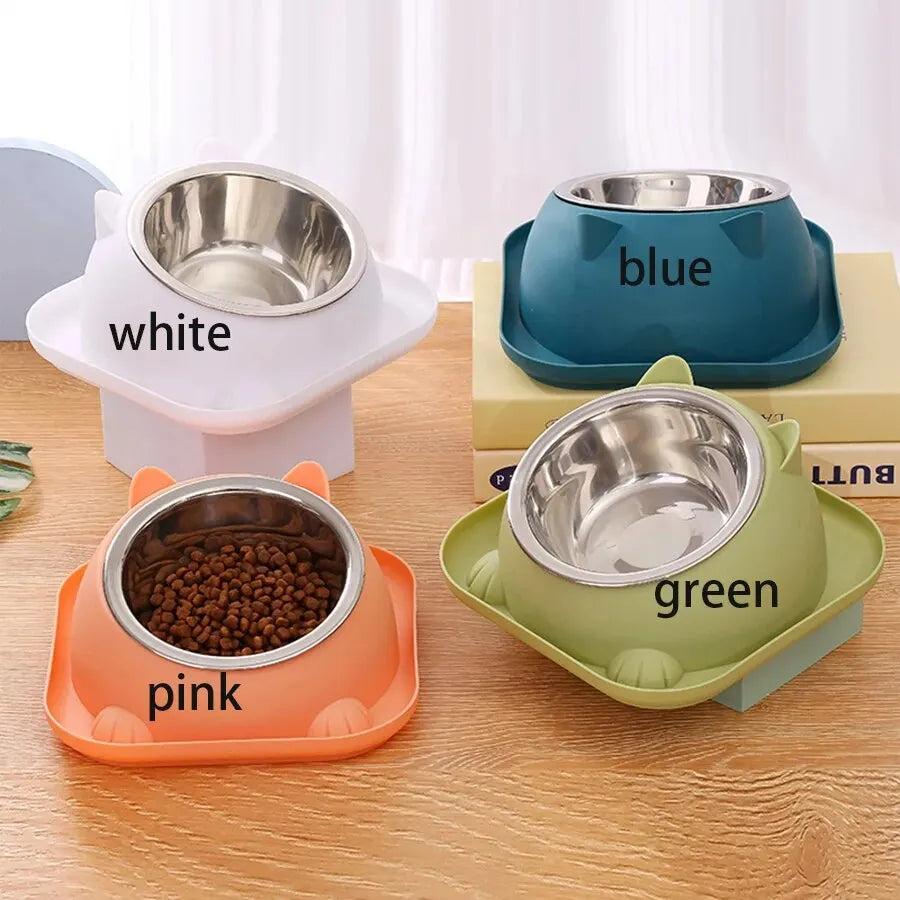 Plato antivuelco gatos y perros, puedes agregar agua para evitar hormigas