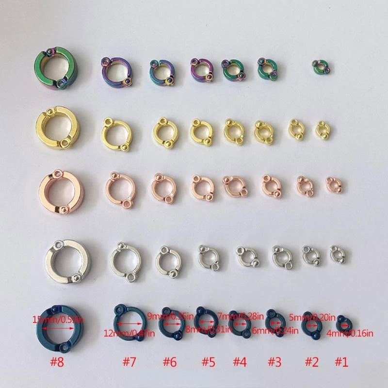 Anillos de Metal para pata de pájaro especial para adiestramiento