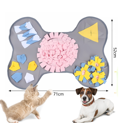 Alfombra olfativa forma hueso