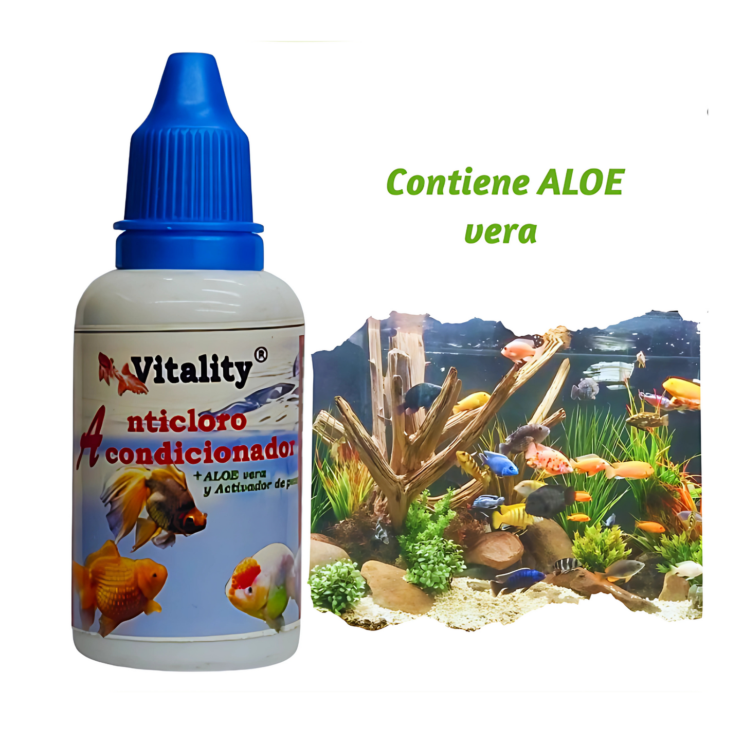 Anticloro para peces