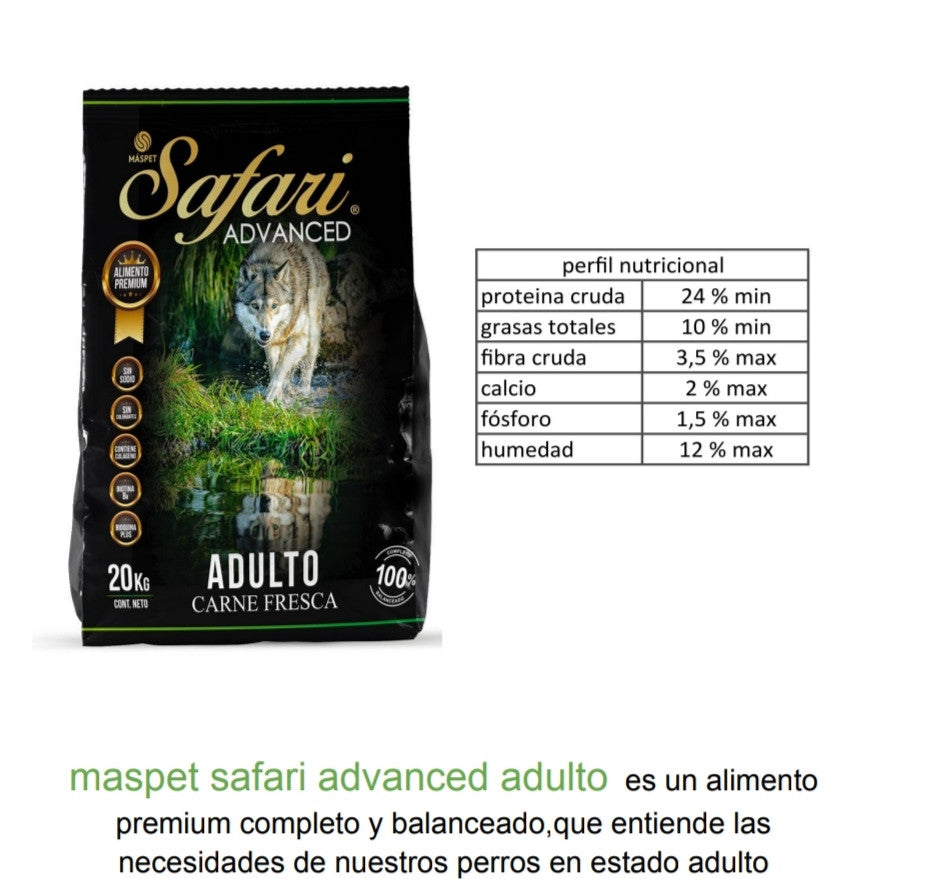 Alimento Safari Advance adulto