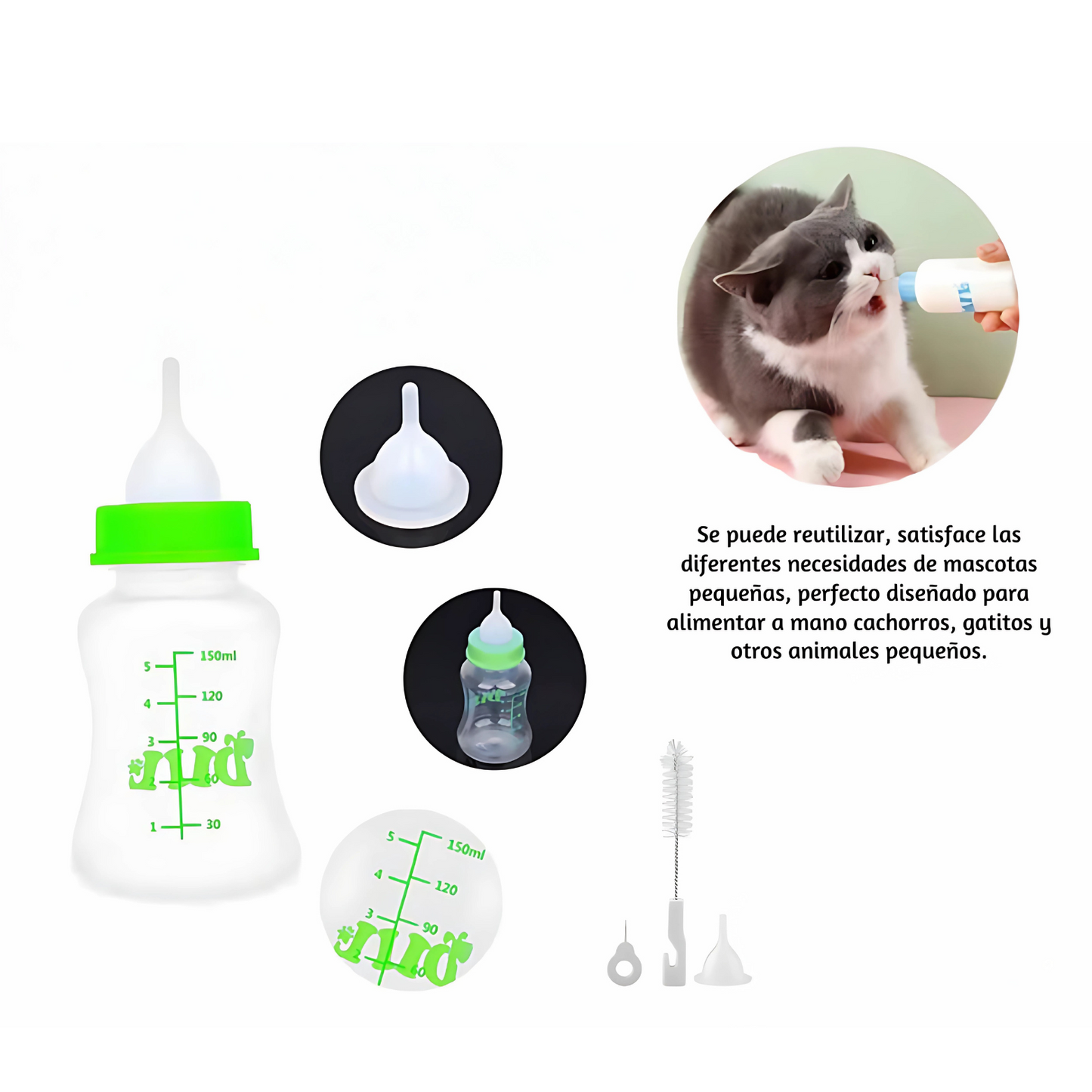 Mamadera mediana 150 ml.