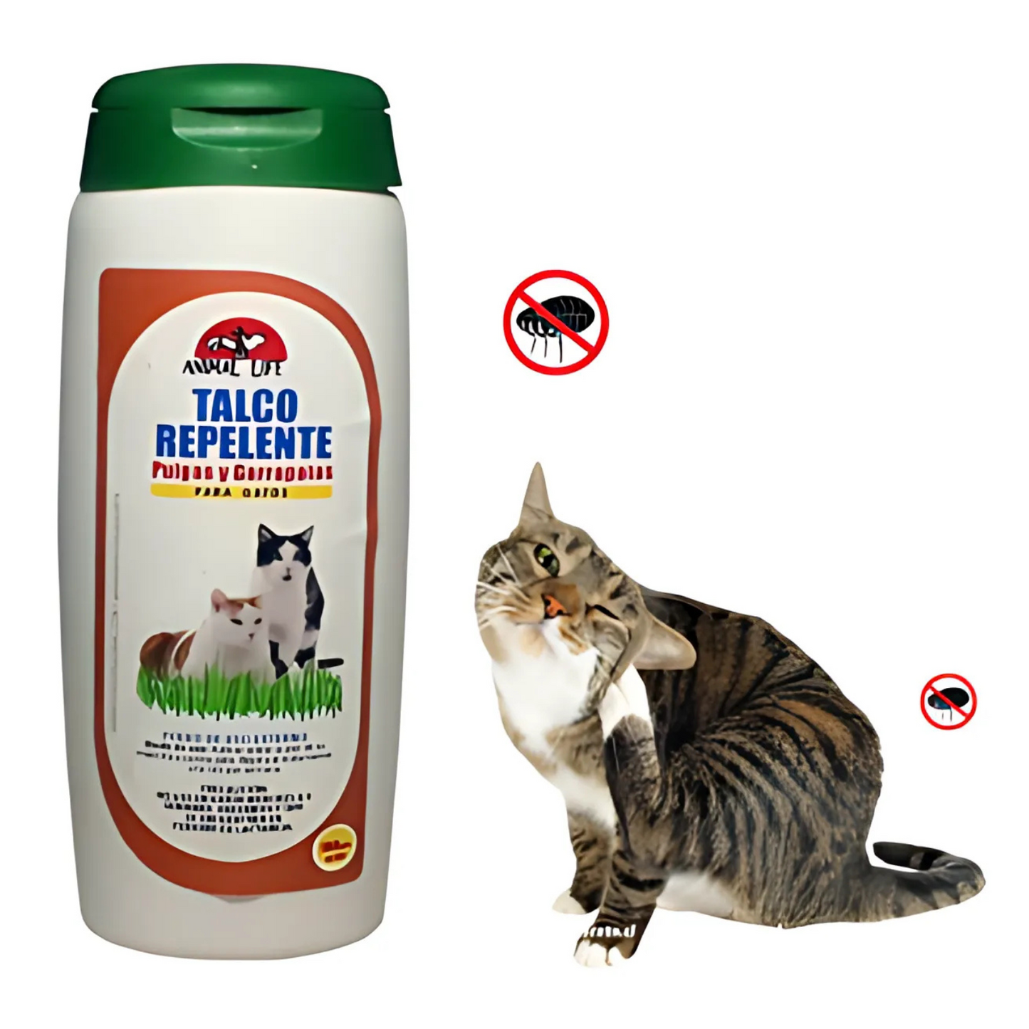 Talco repelente para gatos
