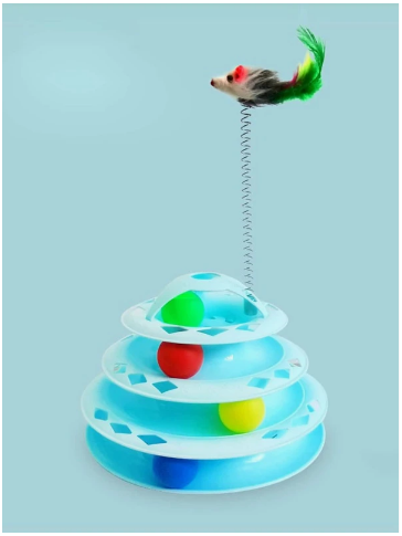 TORRE CON PELOTAS PARA GATOS