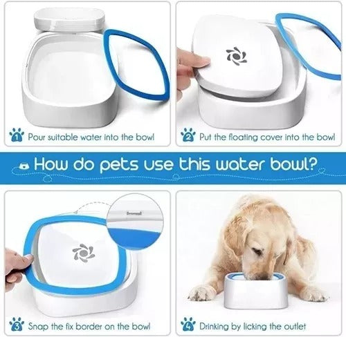 Bowl antisplash para tus mascotas: ¡No más derrames, no más hocicos mojados!🐾💧