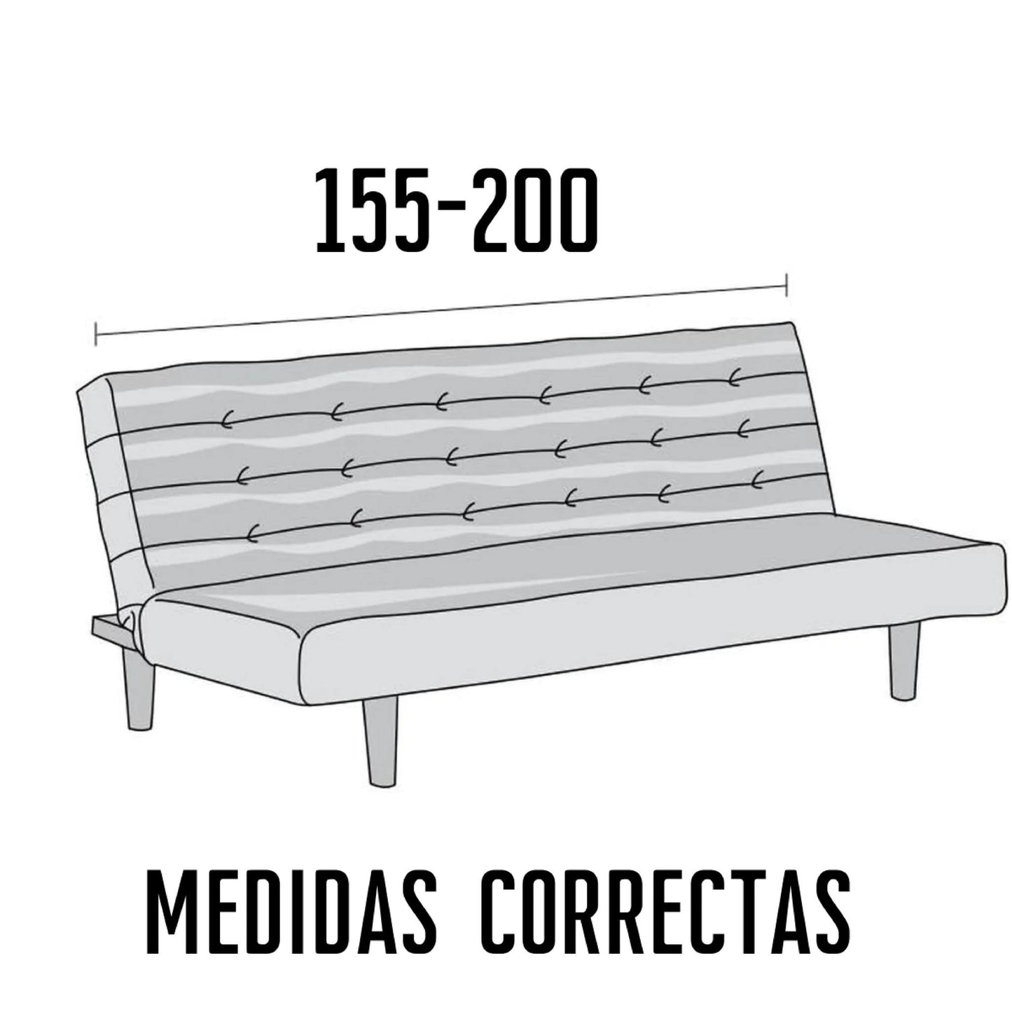 Funda Cubre Futon Elasticada - Cuadrille