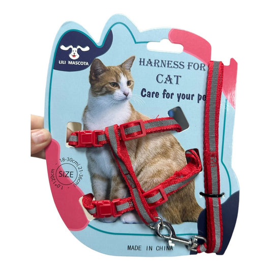 Pechera Arnes Ajustable Para Gato