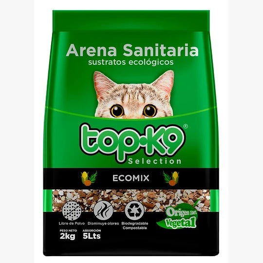 Arena Sanitaria Para Gatos 100% Vegetal