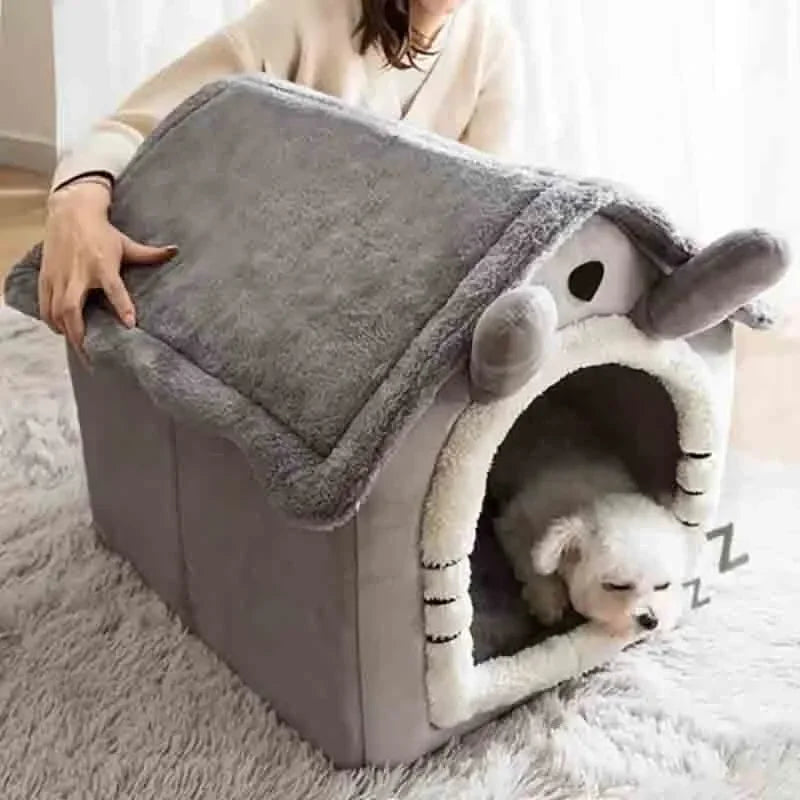 Casa para perro con cojín extraíble