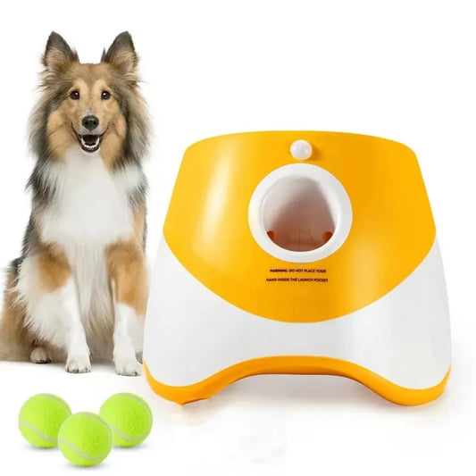 Lanzador automático de pelotas para perros