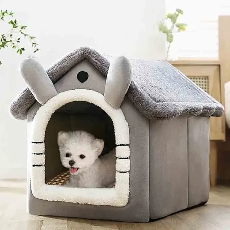 Casa para perro con cojín extraíble