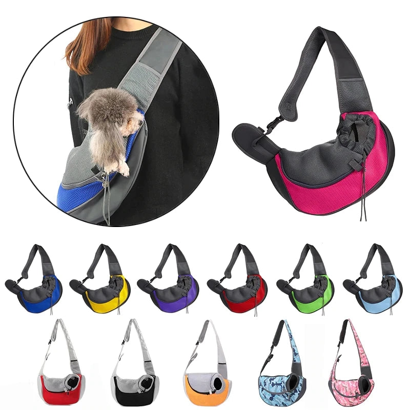 Bolso transportable para mascotas, tela transpirable, malla Oxford