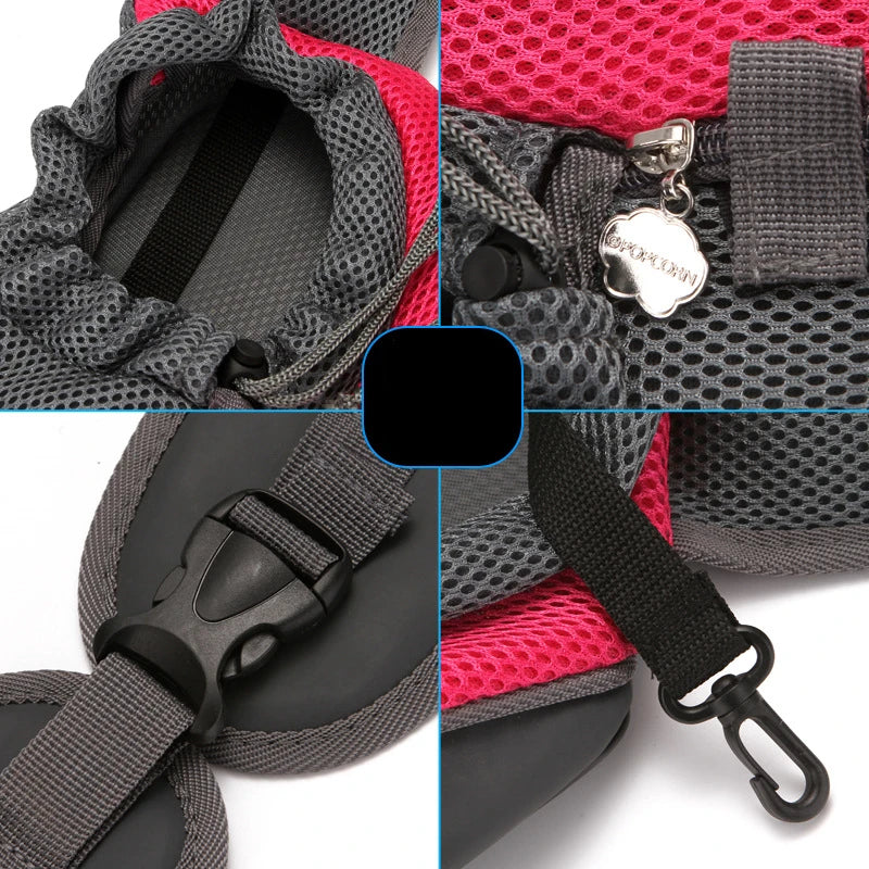 Bolso transportable para mascotas, tela transpirable, malla Oxford